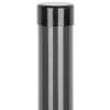 Stĺpik Strend Pro METALTEC, 48/2500/1,50 mm, antracit, okrúhly, čiapočka, Zn+PVC, RAL7016