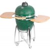 Gril na drevené uhlie Strend Pro Kamado Egg 21", zelený, 130x73x122 cm