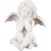 Dekorácia MagicHome, Anjel, polyresin, na hrob, 8x7x9 cm
