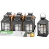 Lampáš Strend Pro Garden, solárny, efekt plameňa, 10,5x10,5x19 cm, Sellbox 6 ks