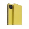 SLG Design puzdro D8 Neon Full Grain Leather Diary pre iPhone 13 - Lemon