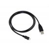 Kábel C-TECH USB 2.0 AM/Micro, 2m, čierny