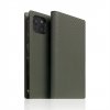 SLG Design puzdro D+ Italian Carbon Leather Diary pre iPhone 14 - Khaki