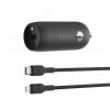 Belkin 30W PD USB-C Car Charger + 1m USB-C to lightning kábel - Black