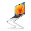 TwelveSouth stojan Curve Flex pre MacBook - White Aluminium