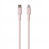 Puro kábel Soft Silicone Cable USB-C to Lightning 1.5m - Pink