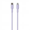 Puro kábel Soft Silicone Cable USB-C to Lightning 1.5m - Lavender