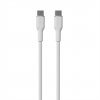 Puro kábel Soft Silicone Cable USB-C to USB-C 1.5m - White