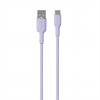 Puro kábel Soft Silicone Cable USB-A to USB-C 1.5m - Lavender