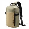 TomToc batoh Crossbody Shoulder Sling Bag do 14" - Khaki