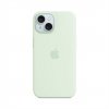 iPhone 15 Silicone Case with MagSafe - Soft Mint