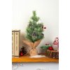 Vianočný, ozdobený stromček MagicHome, prírodný, 36 cm