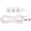 Kábel DG-F803B L-7 m, predlžovací, biely, 3x zásuvka