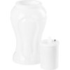 Kahanec MagicHome TG-26, s LED sviečkou, na hrob, biely, 10x17 cm, (súčasť balenia 2xAA)