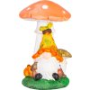 Dekorácia MagicHome Nature, Trpaslík pod hubou, polyresin, 11x12x16,5 cm