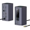 dokovaci stanice 10v1 baseus spacemate 100w 2xusb c 4xusb 2xhdmi 1xrj45 3 5mm jack seda obr galerie big ies91122337