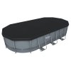 Bazén nadzemný - sivý Bestway® power steel™, 56710, plachta, pumpa, rebrík, dávkovač, filter, 5,49x2,74x1,22 m