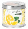 Sviečka Citronella, repelentná, plechová dóza, 50 g, 55x55 mm, Sellbox 12 ks