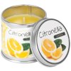 Sviečka Citronella, repelentná, plechová dóza, 50 g, 55x55 mm, Sellbox 12 ks