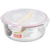 Dóza MagicHome, okrúhla, 1200 ml, s vekom, s príborom, Clip