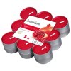 Malé sviečky bolsius Tealight True Scents, granátové jablko, bal. 18 ks