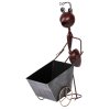 Dekoracia MagicHome Mecco 4212, Mravec s vozíkom, 46 cm, plech