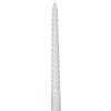 Sviečka MagicHome Vianoce, 25 cm, bal. 4 ks, biela, špirálová, točená