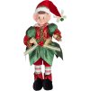 Dekorácia MagicHome Vianoce, Elf, červený-zelený, 30 cm