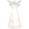 Dekorácia MagicHome Vianoce, anjel, LED, sklenený, 3xAAA, 7x15 cm