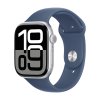 Watch Apple Watch Series 10 GPS 46mm Silver Aluminium Case with Sport Band M/L - Denim