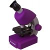 Detský mikroskop Bresser Junior 40x-640x, fialový