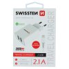 Sieťový adaptér Swissten SMART IC 2x USB 2,1A POWER + DATOVÝ KABEL USB / LIGHTNING 1,2 M - biely