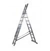 Univerzálny rebrík Strend Pro DP 3x09, Alu, EN 131 max. 5.30 m, BASIC