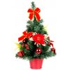 Vianočný, ozdobený stromček MagicHome červený, 40 cm