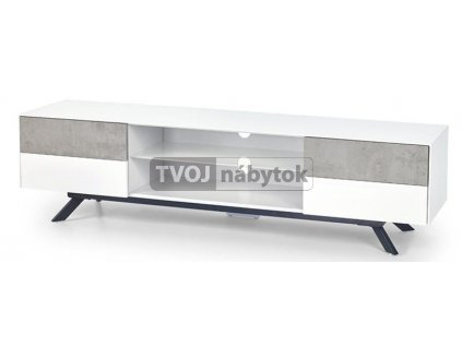 STONNO RTV 1 bez TV biela beton 810081