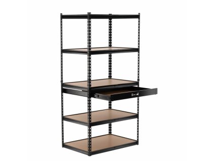 Regál 5 políc + zásuvka 180x90x60 - Lakovaný