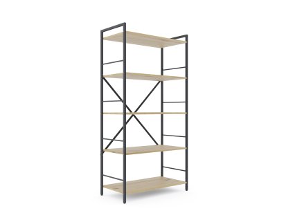 Policový regál LOFT 160x80x40 5 políc