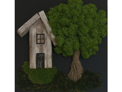 Machový obraz Domček