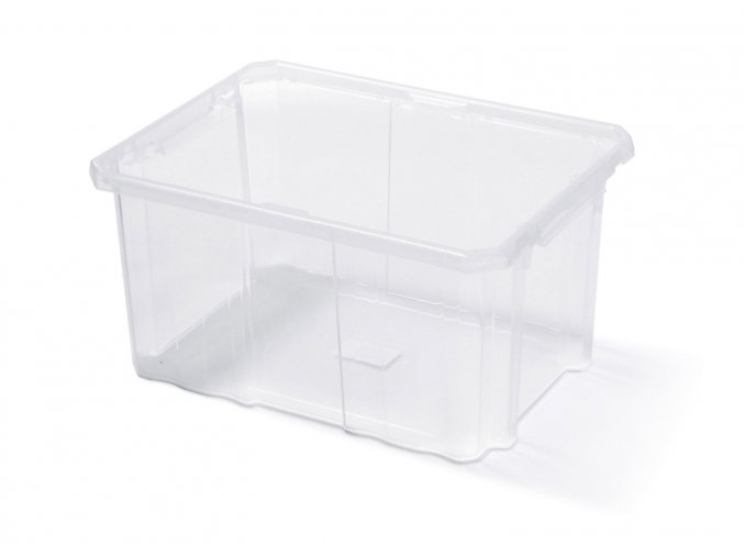 Plastový úložný box transparentný 40 x 30 x 20 cm