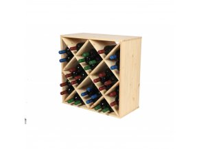 regal na wino drewniany modulowy skrzynkowy 60x30x30 cm naturalny (4)