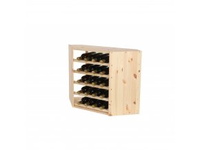 regal na wino drewniany modulowy skrzynkowy 60x30x30 cm naturalny (61)
