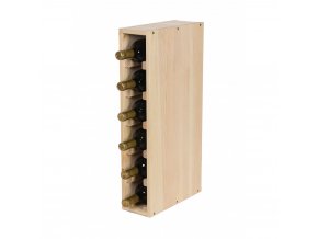 regal na wino drewniany modulowy skrzynkowy 60x30x30 cm naturalny (66)