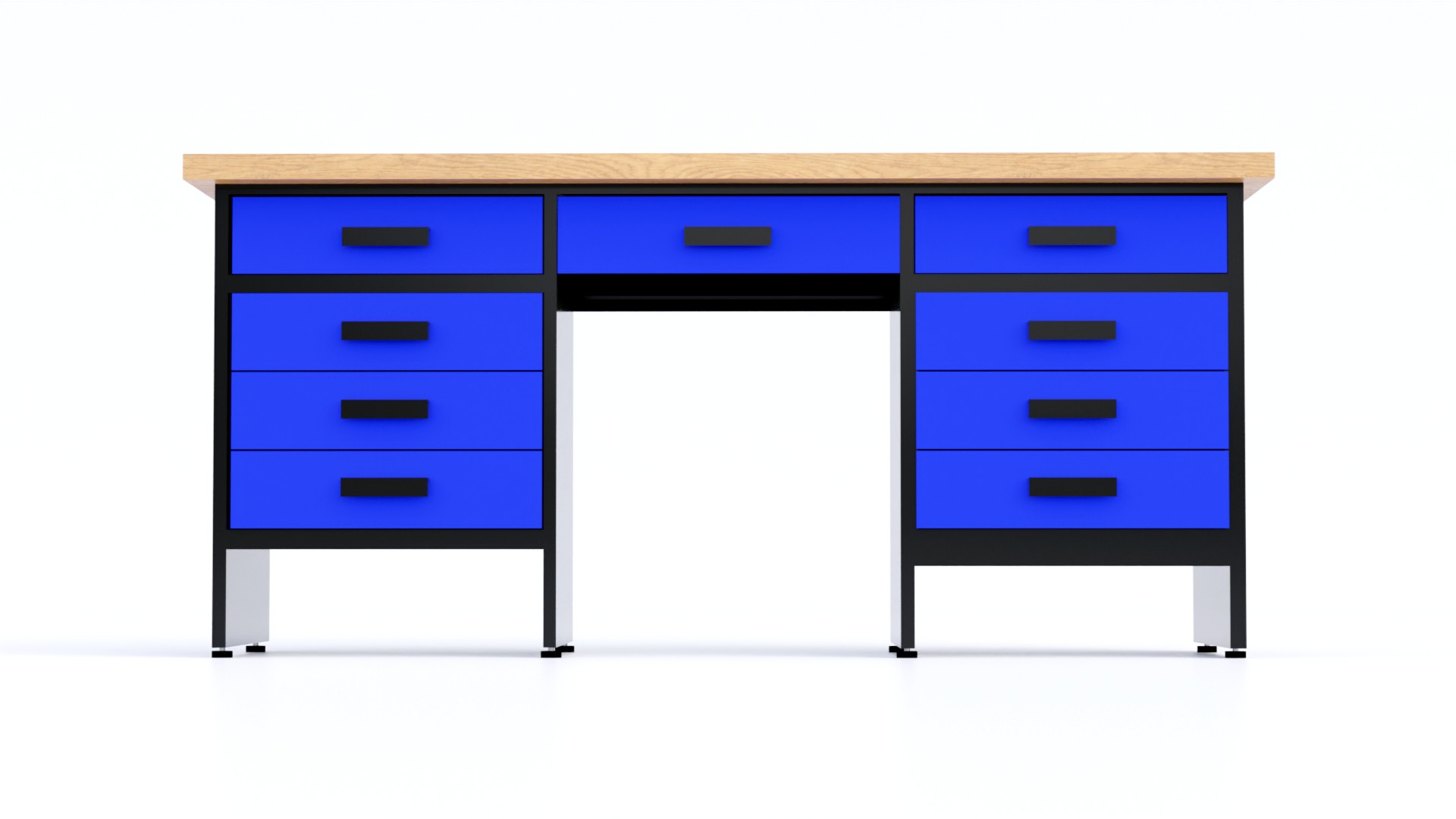 E-shop Kovový pracovný stôl MT6-9S Farebné prevednie: Modrá