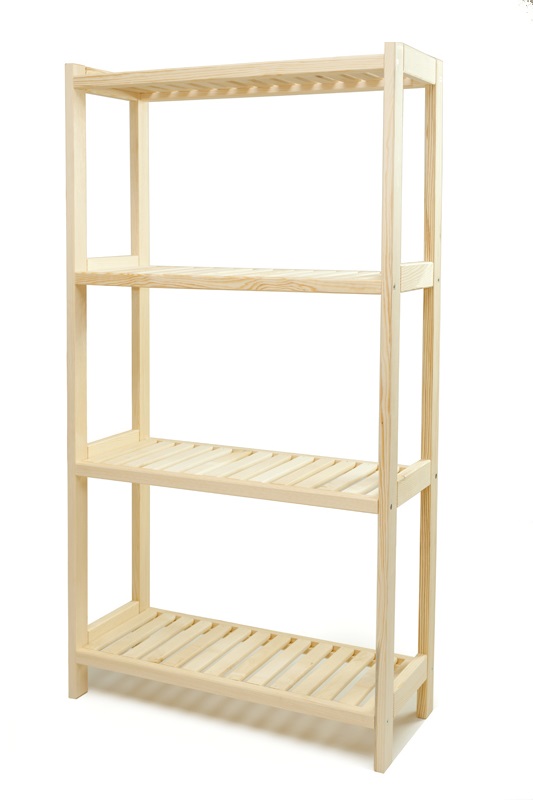 E-shop Regál drevený borovicový PN 4 - 133x60x33 cm