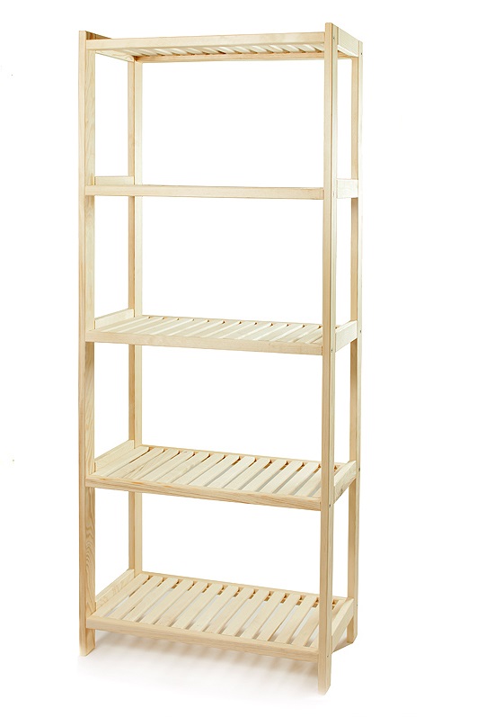 E-shop Regál drevený borovicový PN 5 - 173x60x33 cm
