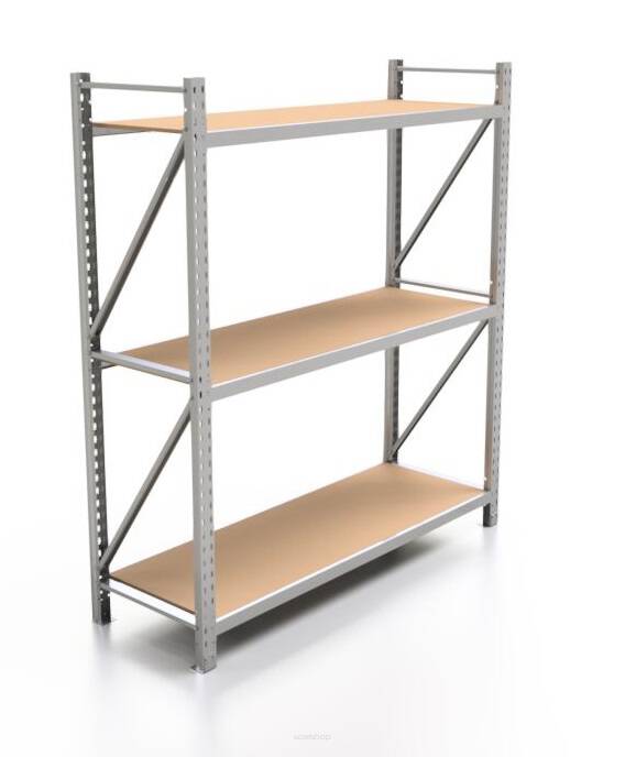 E-shop Priemyselný regál 250x180x60 3 police - Štartovací segment