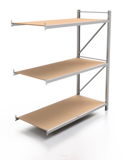 E-shop Priemyselný regál 250x180x80 4 police - Dodatkový segment