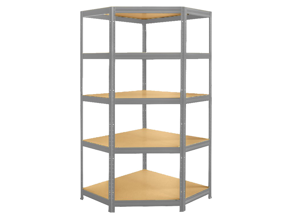 E-shop Kovový regál FUTUR rohový 180x90x45 pozinkovaný