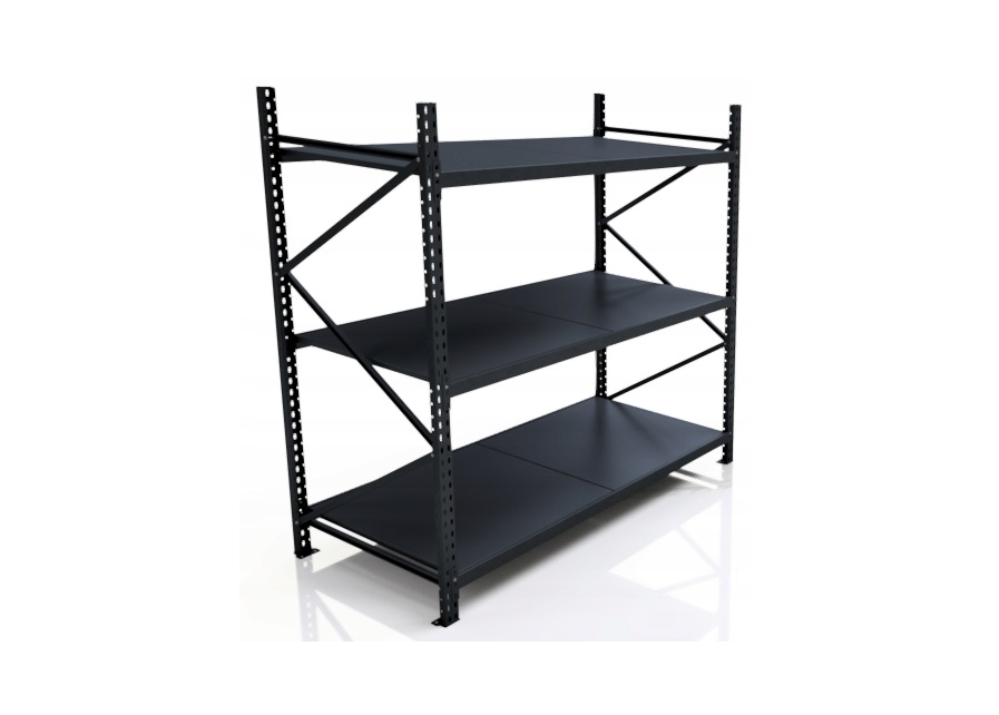 E-shop Priemyselný regál celokovový antracitový 200x180x100 3 police - Štartovací segment