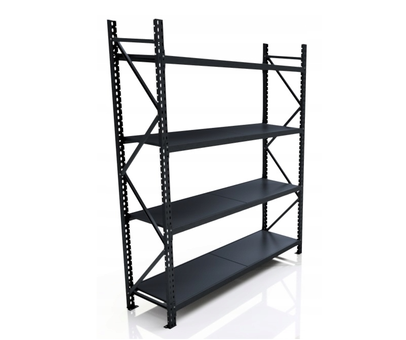 E-shop Priemyselný regál celokovový antracitový 250x180x60 4 police - Štartovací segment